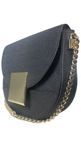 Cartera Cuero Negro