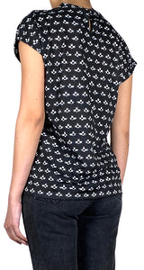 Blusa Negra Mostacillas