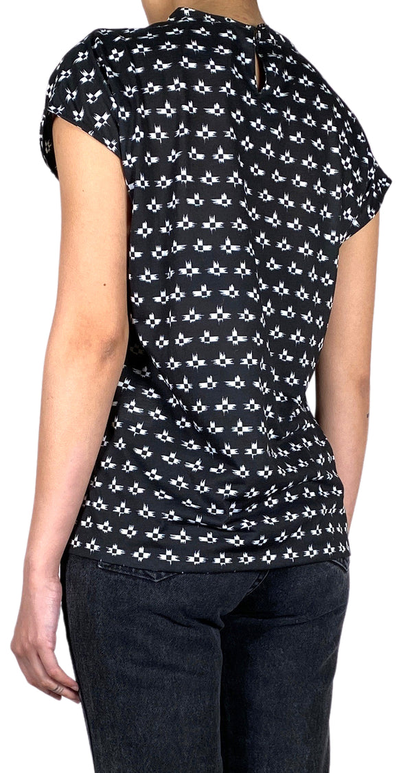 Blusa Negra Mostacillas