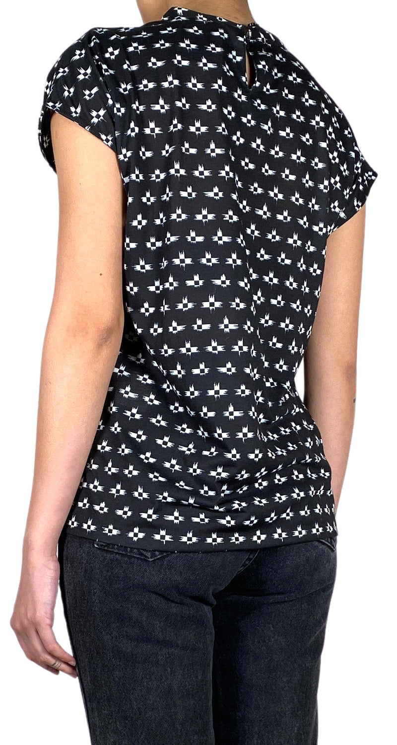 Blusa Negra Mostacillas