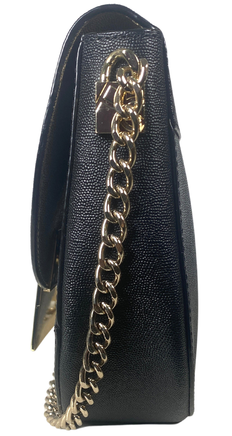 Cartera Cuero Negro