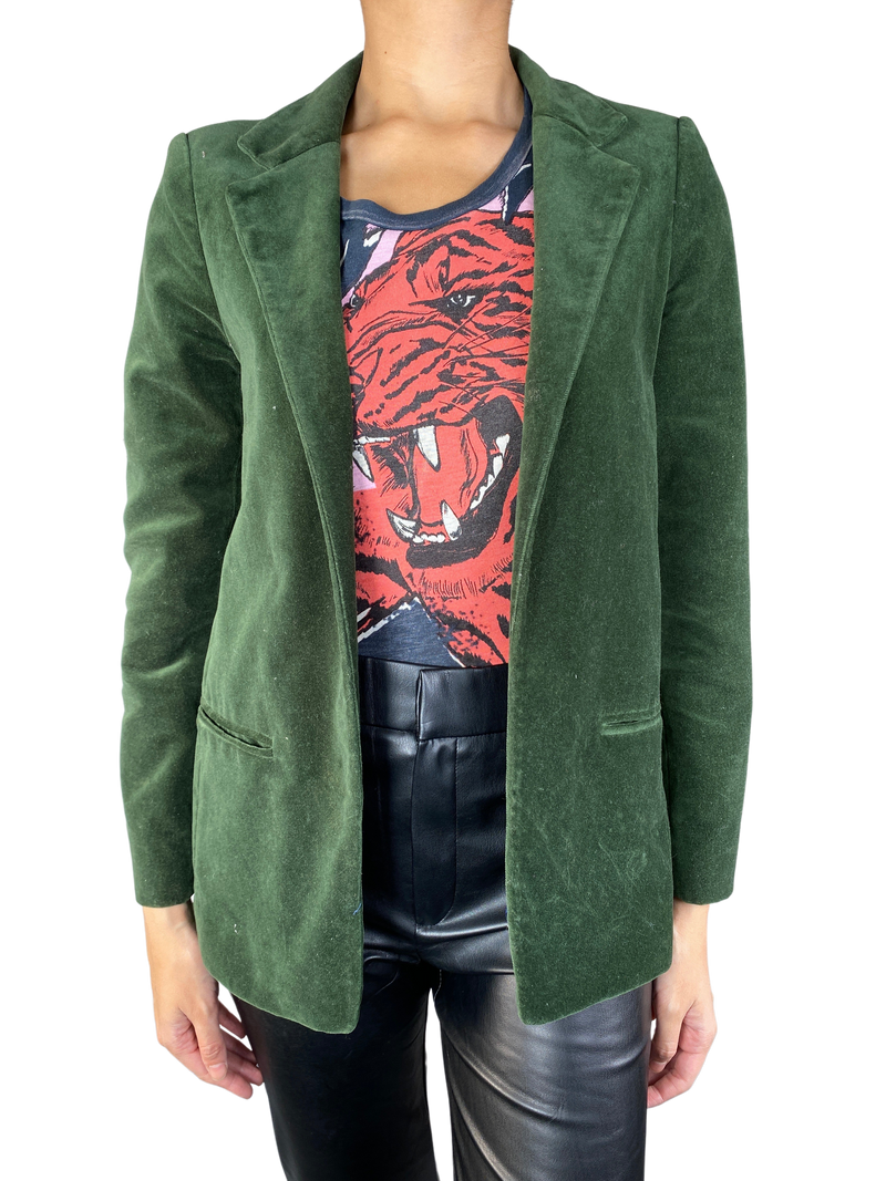 Blazer Velvet Verde