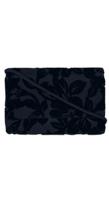 Bolsa Black Flowers Gamuza