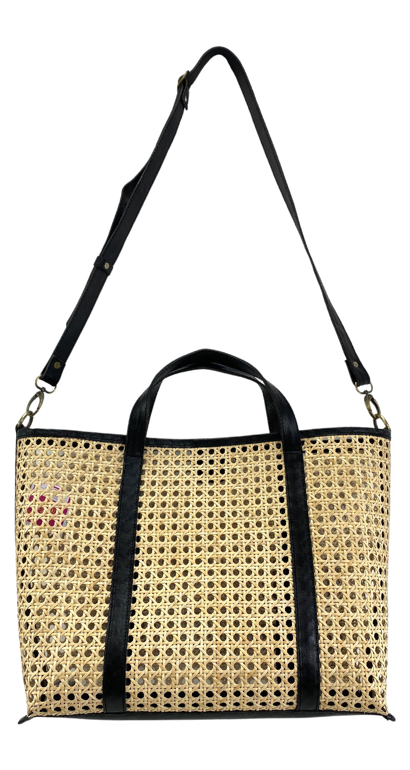 Cartera Rattan Negra