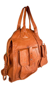 Cartera De Hombro Camel