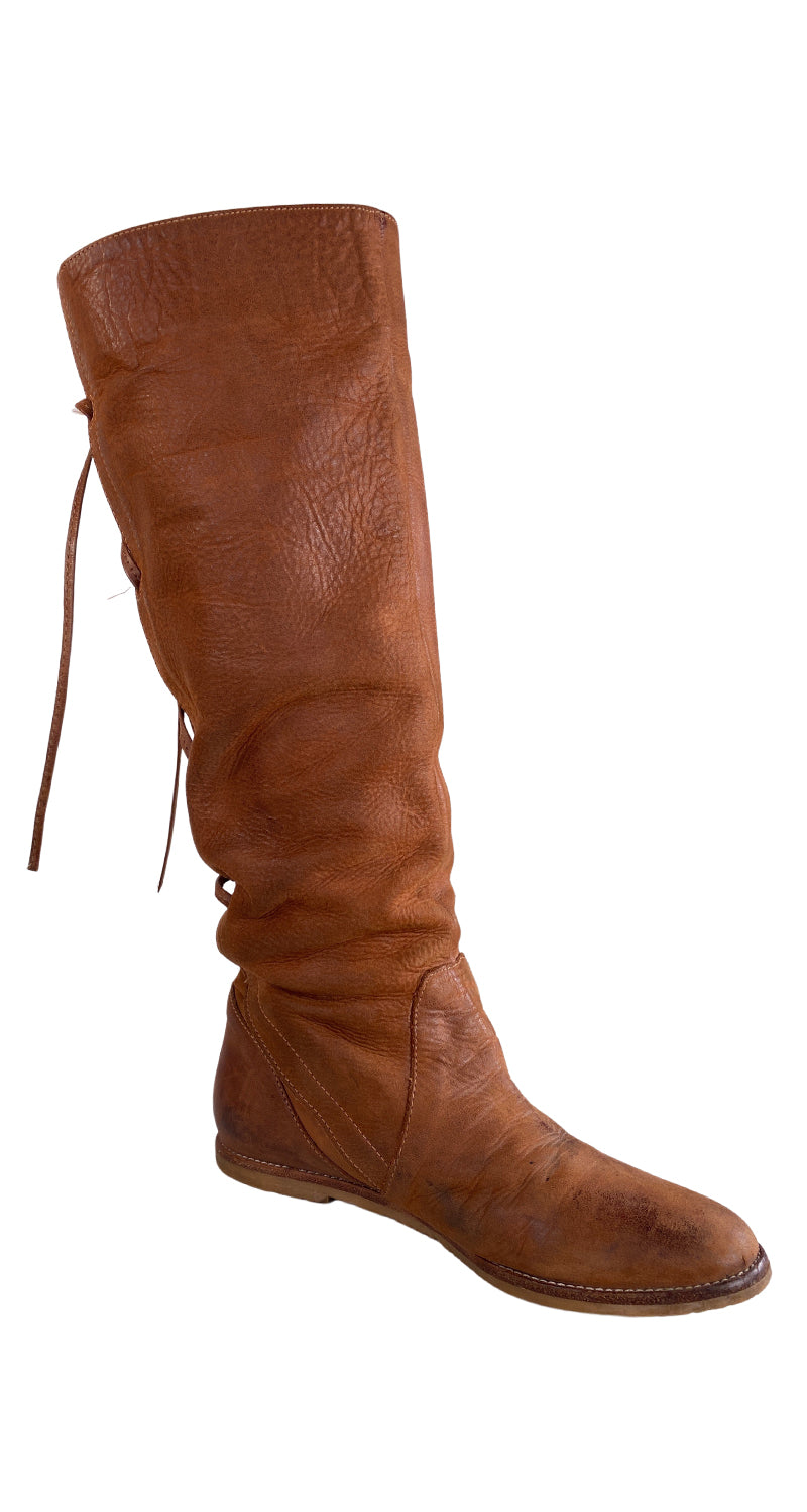 Botas Cuero Café