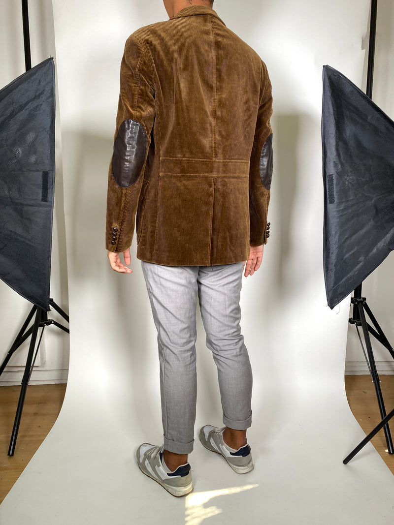 Blazer Cotelé Café