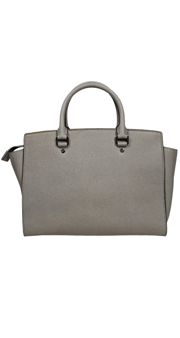 Cartera Gris Pompon