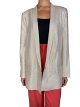 Blazer Seda con Hilos Metalizados