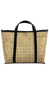 Cartera Rattan Negra