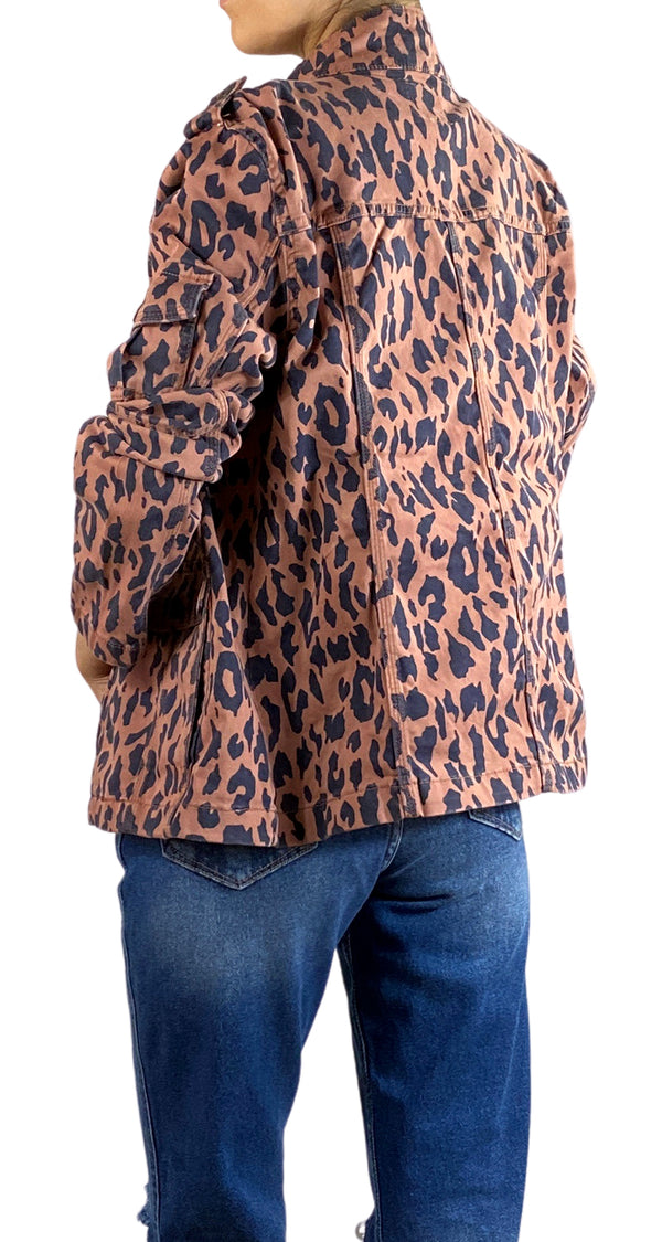 Chaqueta Denim Animal Print