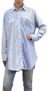 Blusa Rayas Azul