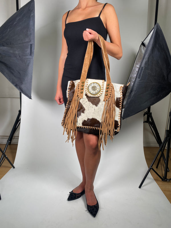 Bolso Café Flecos