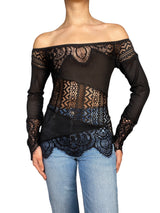 Blusa Tejida Traslucida