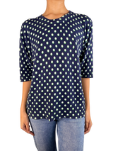 Polera Tejida Lunares