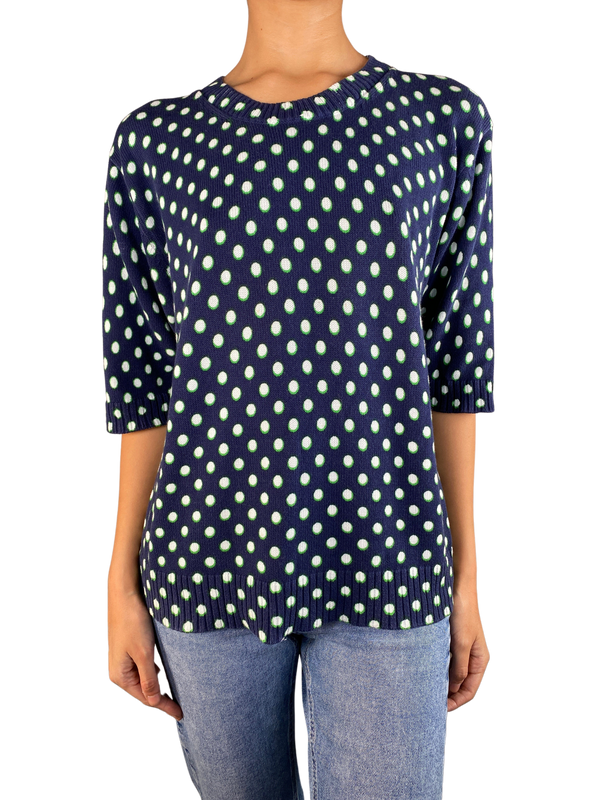 Polera Tejida Lunares