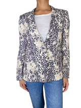 Blazer Lino Estampado