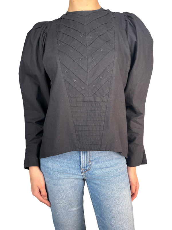 Blusa Mangas Aglobadas