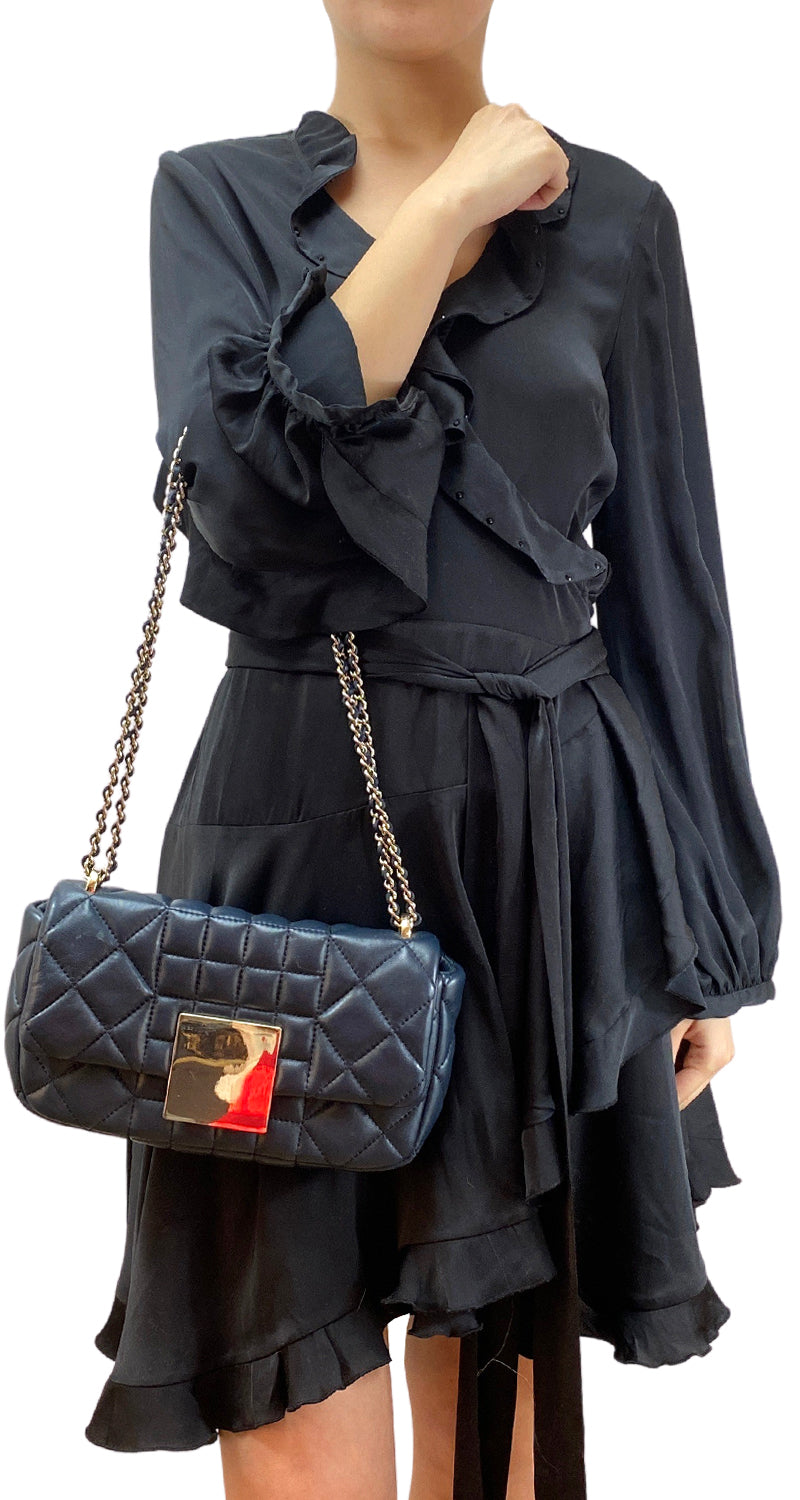 Cartera Cuero Acolchada