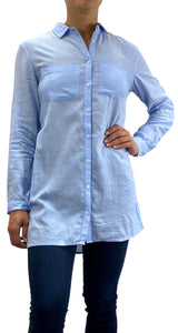 Blusa Larga Azul