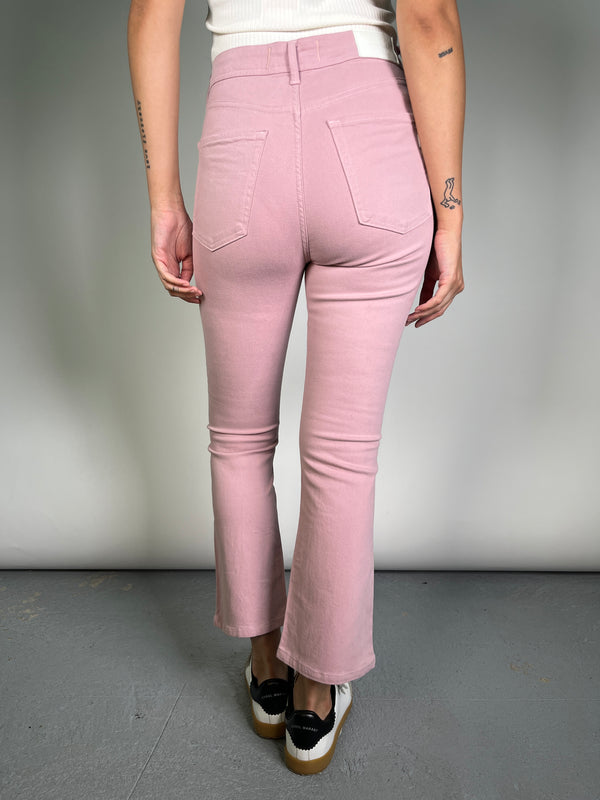 Jeans Elasticado Rosa Pastel