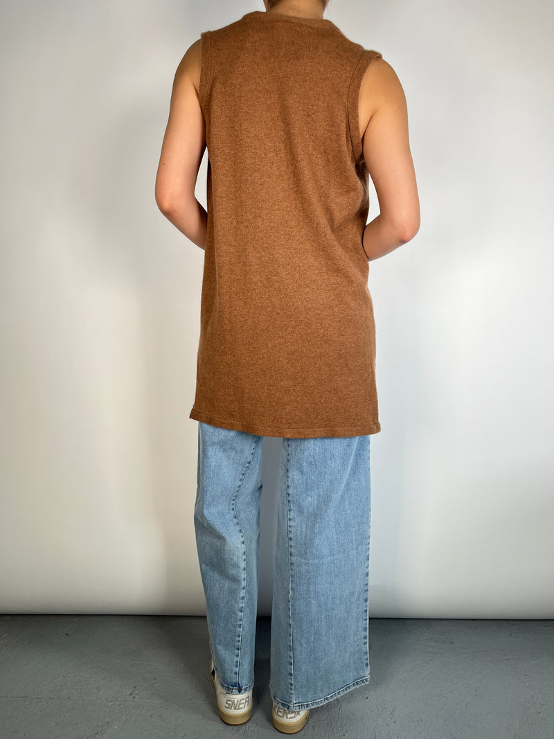 Cárdigan Cashmere Sin Mangas