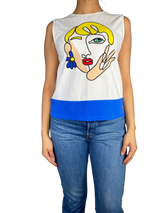 Polera Sin Mangas Estampada