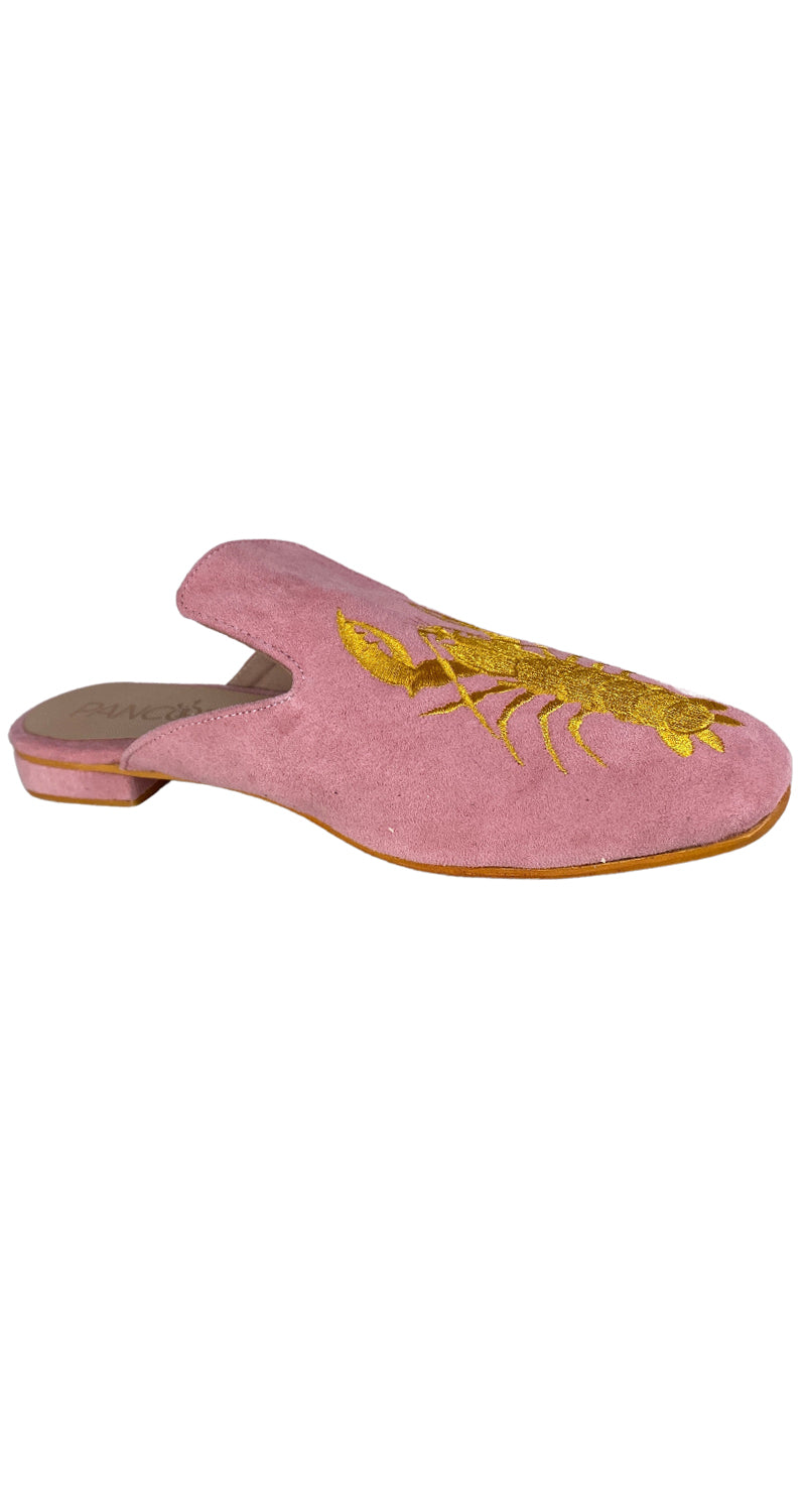 Mules Gamuza Rosa