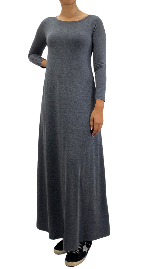 Vestido Maxi Gris