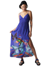 Vestido Desigual  Azul - Calce Regular