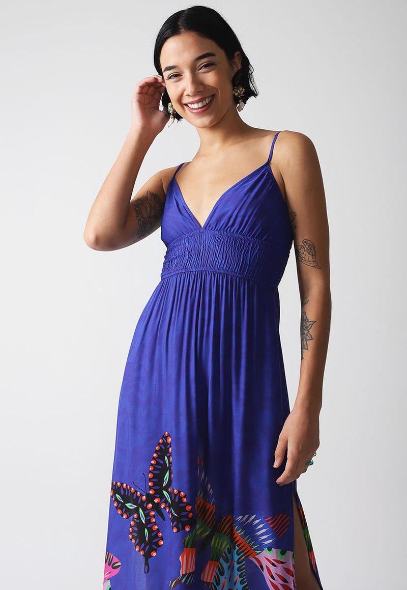 Vestido Desigual  Azul - Calce Regular