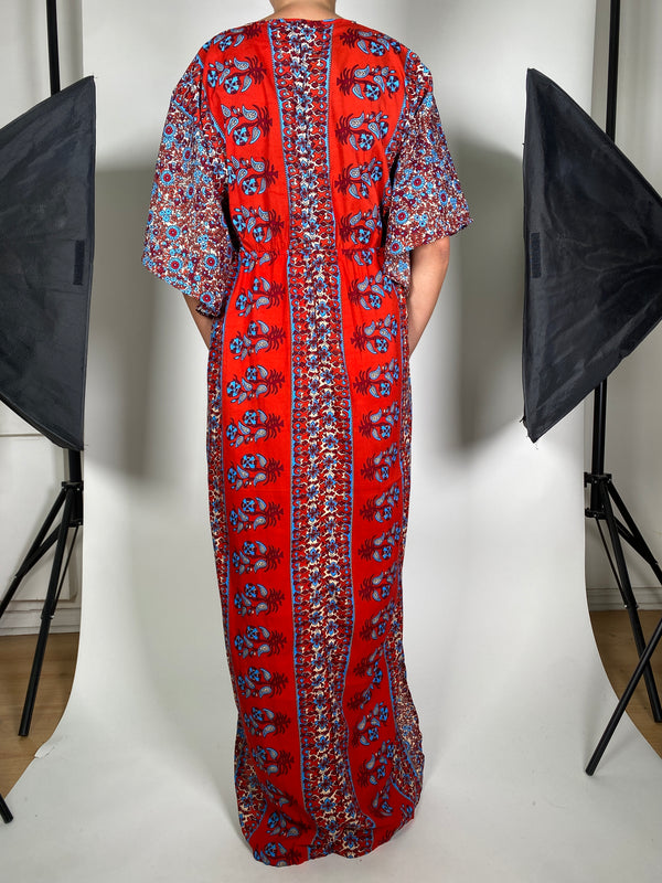 Vestido Rojo Estampado