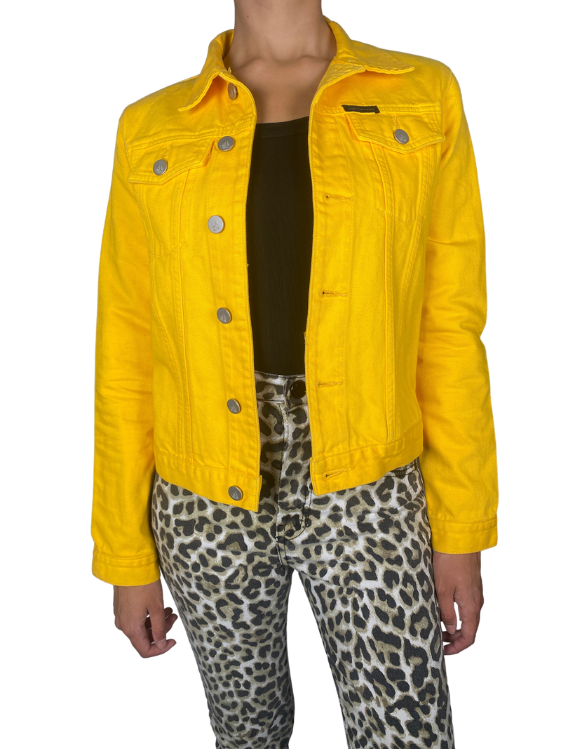 Chaqueta Jeans Amarilla