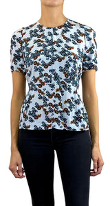 Blusa Celeste Flores