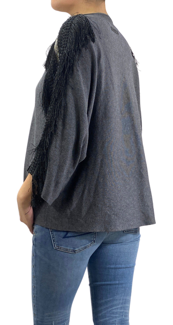 Sweater Gris Flecos