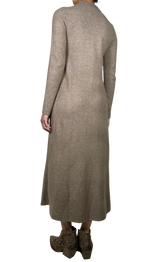 Vestido Camisero tejido Café