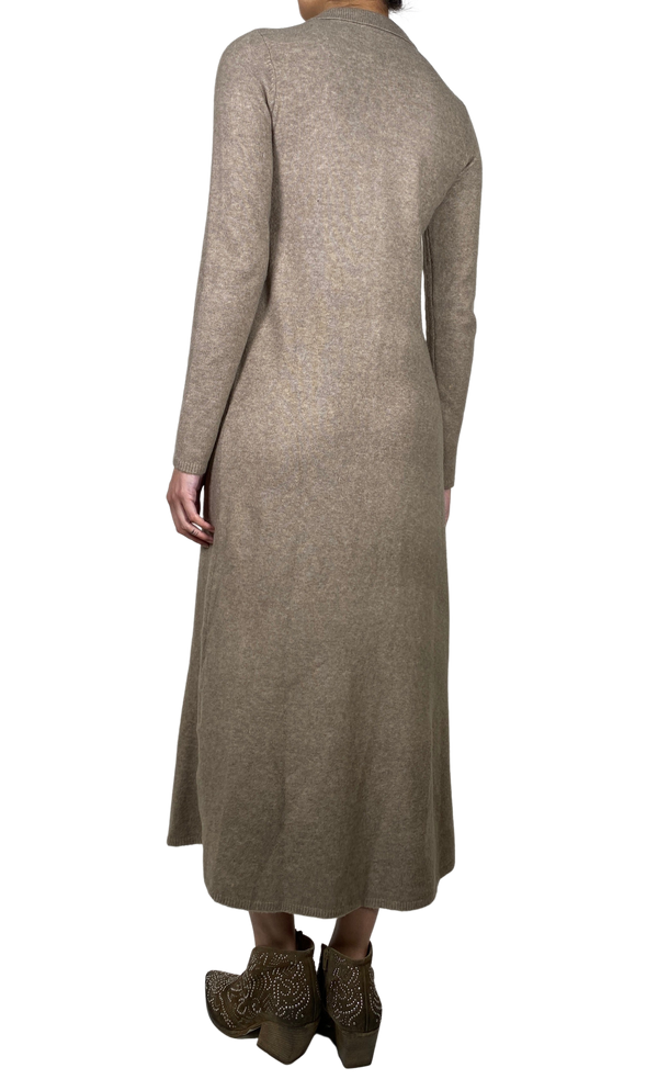 Vestido Camisero tejido Café