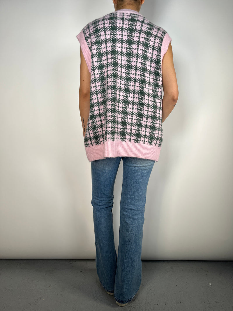 Sweater Rosado Pied de Poule