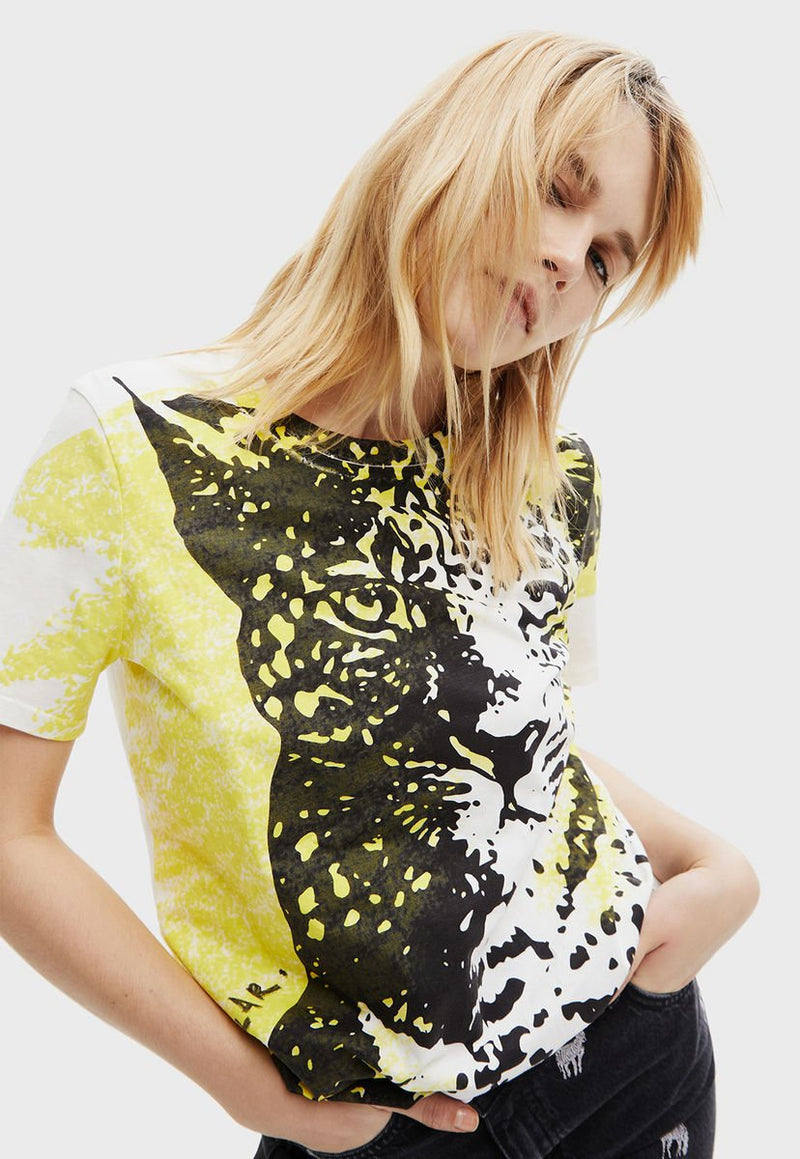 Polera Desigual Multicolor - Calce Regular
