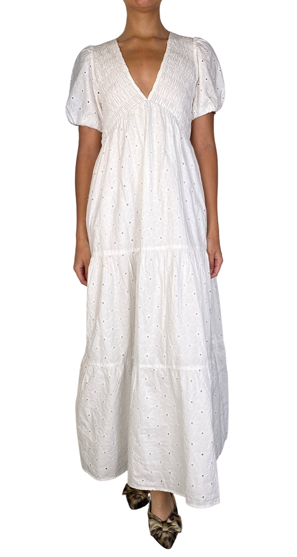 Vestido Blanco Broderie