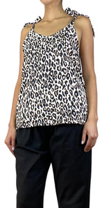 Blusa Animal Print Lazos