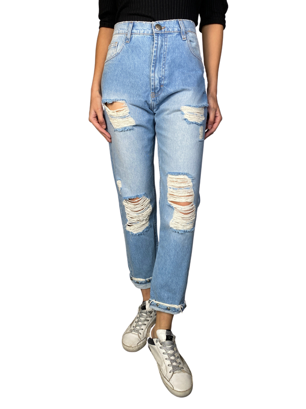 Jeans Boyfriend Rasgados