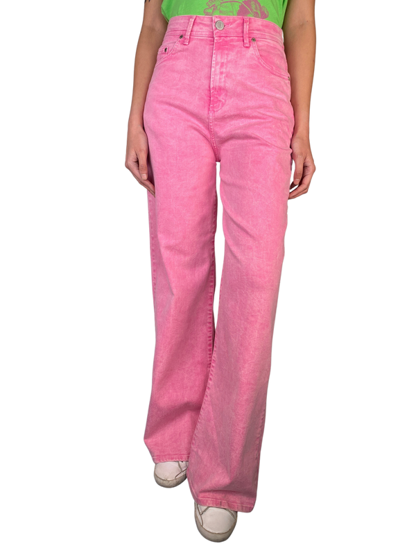 Jeans Roses New Pink