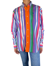 Blusa De Rayas Multicolor