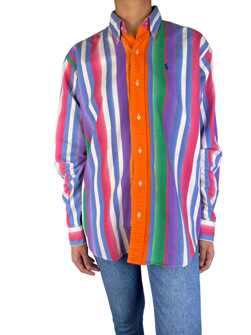 Blusa De Rayas Multicolor