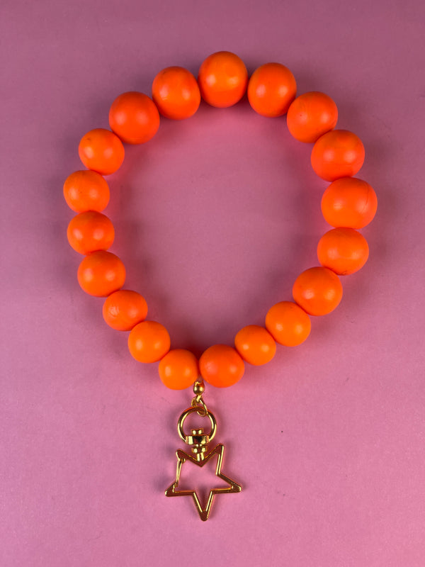 Straps Esferas Para Celular Naranja