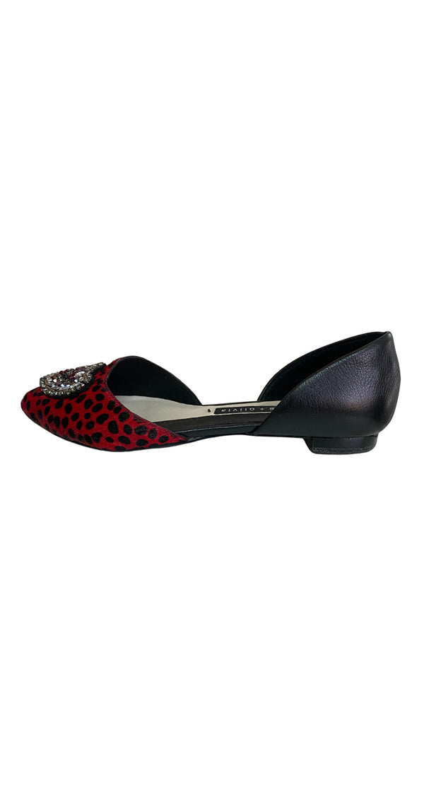 Flats Animal Print Rojo