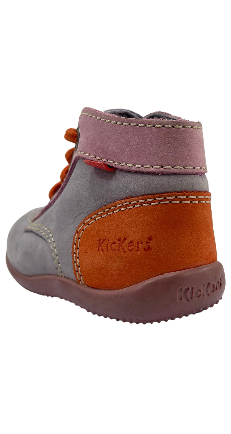 Botines Cuero Lila