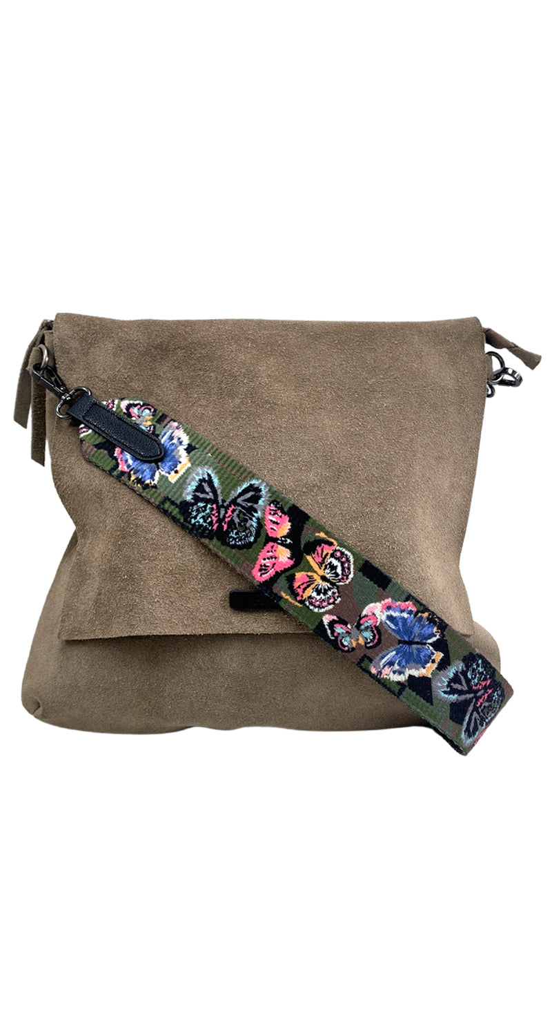 Bolso Tote De Hombro Gamuza Sntétca Con Dseño De Parche | Shoulder
