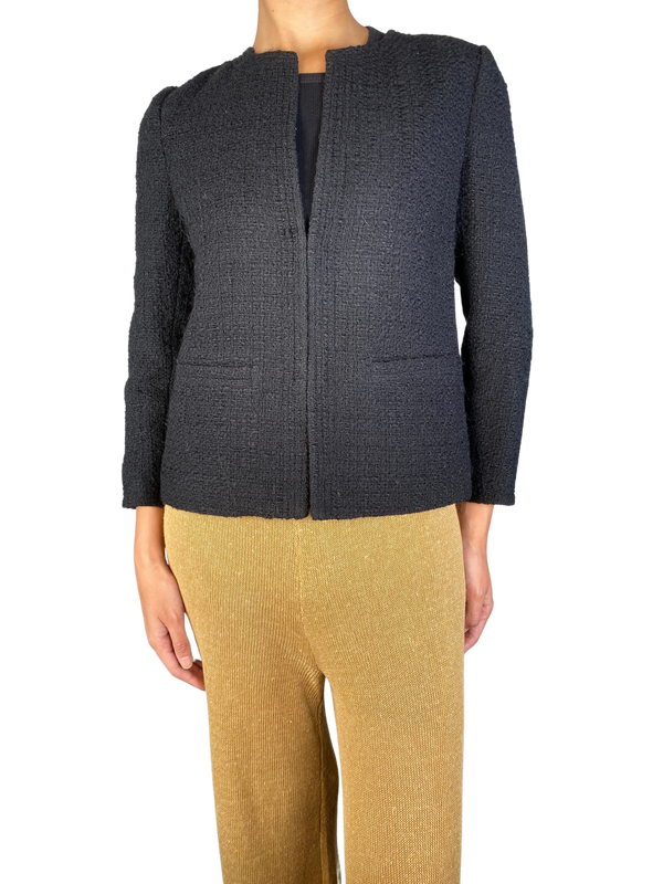 Chaqueta Tweed Negra